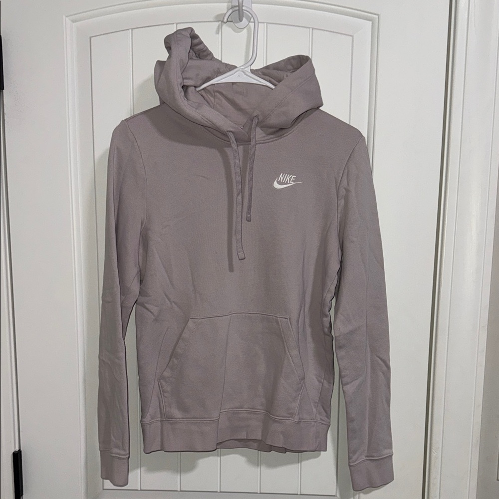 Nike Mauve/Pale Purple Pullover Hoodie with White Swoosh